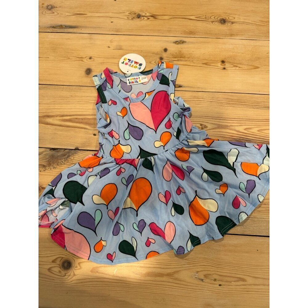 Baby Gi6-12 Months LOT OF 6 Dot Dot Smile Tank Twirl Dress Hearts Shades Floral - Picture 4 of 7